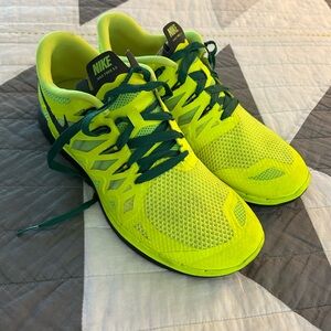 Nike Free 5.0 Bright Yellow Running Shoes